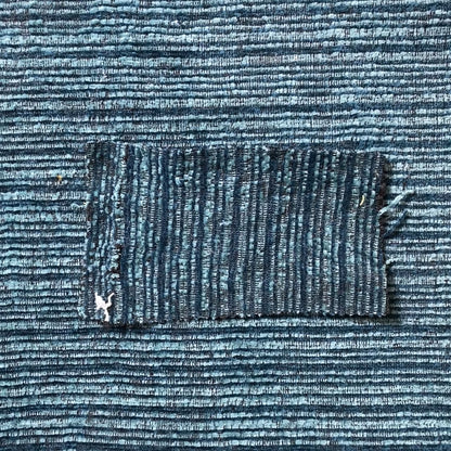 Striped Semi Plain Chenille Blue Teal Colour Upholstery Fabric JO-1097 - Handmade Cushions