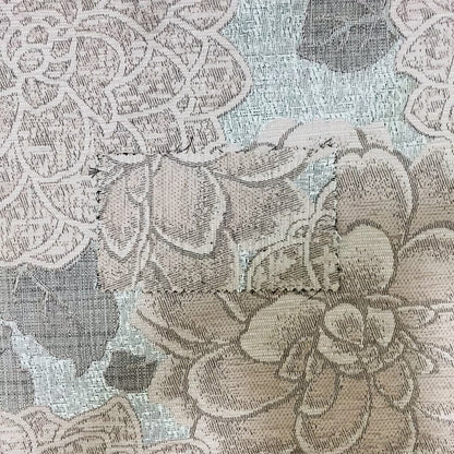 Pink Coloured Floral Pattern Soft Chenille Fabric JO-156 - Made To Measure Curtains