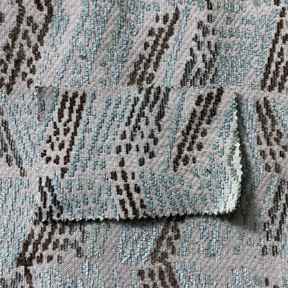 Small Stripe Pattern Blue Colour Chenille Upholstery Fabric JO-920