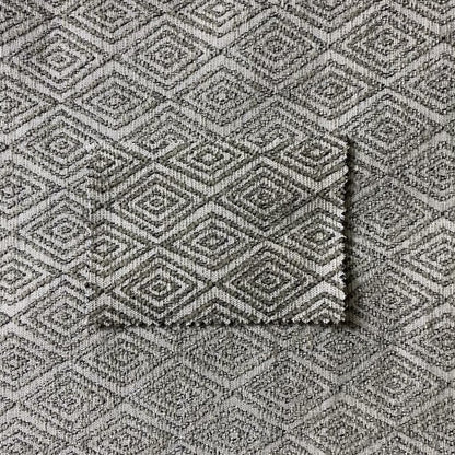 Diamond Geometric Pattern In Brown Colour Chenille Upholstery Furnishing Fabric JO-915 - Roman Blinds