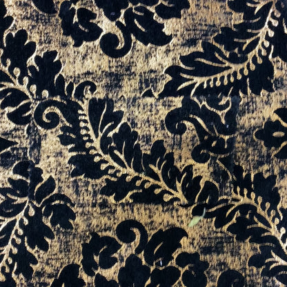 Kimberley Damask Pattern Soft Chenille Upholstery Fabric In Black Colour CTR-1161 - Made To Measure Curtains