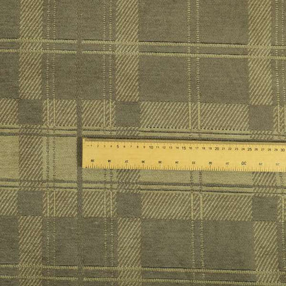 Luxury Soft Like Cotton Tartan Pattern Brown Colour Chenille Upholstery Fabric 05062018-10