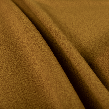 Tanzania Soft Velour Textured Material Golden Yellow Colour Upholstery Fabric CTR-2063 - Roman Blinds