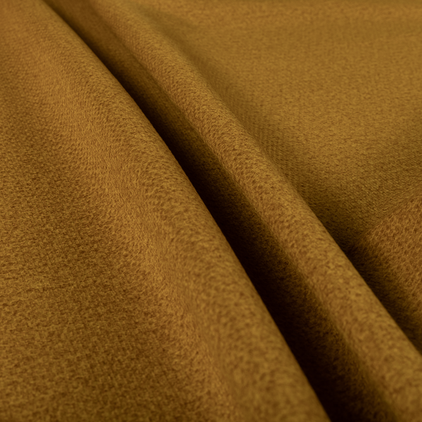 Tanzania Soft Velour Textured Material Golden Yellow Colour Upholstery Fabric CTR-2063 - Made To Measure Curtains