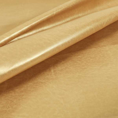 Golden Colour Faux Leather Vinyl Material Upholstery Fabric 191219-40