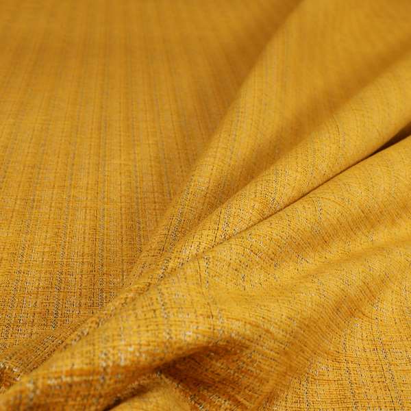 Superbly Soft Textured Plain Chenille Material Yellow Colour Furnishing Upholstery Fabrics 211020-10