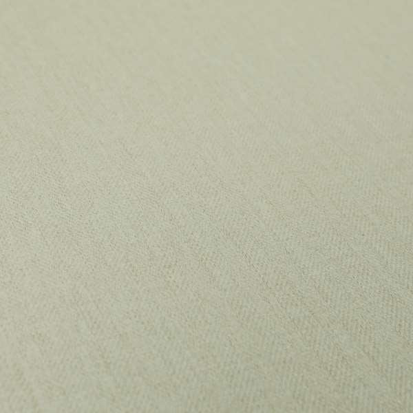 Aldwych Herringbone Soft Wool Textured Chenille Material Cream Furnishing Fabric - Made To Measure Curtains