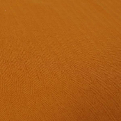 Aldwych Herringbone Soft Wool Textured Chenille Material Orange Furnishing Fabric - Made To Measure Curtains