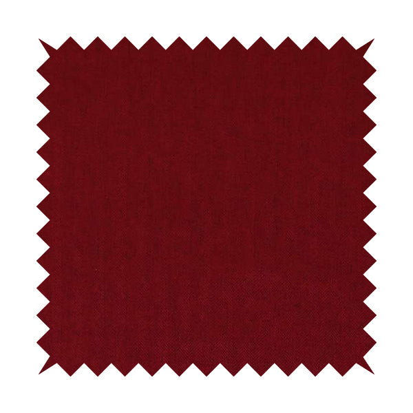 Aldwych Herringbone Soft Wool Textured Chenille Material Red Burgundy Furnishing Fabric