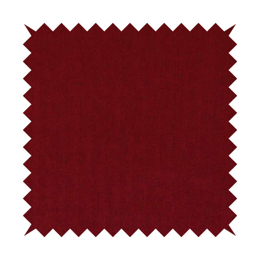 Aldwych Herringbone Soft Wool Textured Chenille Material Red Burgundy Furnishing Fabric