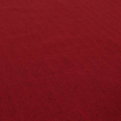 Aldwych Herringbone Soft Wool Textured Chenille Material Red Burgundy Furnishing Fabric