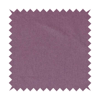 Aldwych Herringbone Soft Wool Textured Chenille Material Amethyst Purple Furnishing Fabric - Made To Measure Curtains