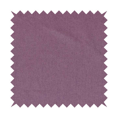 Aldwych Herringbone Soft Wool Textured Chenille Material Amethyst Purple Furnishing Fabric