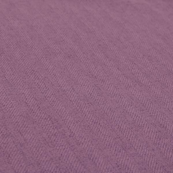 Aldwych Herringbone Soft Wool Textured Chenille Material Amethyst Purple Furnishing Fabric - Roman Blinds