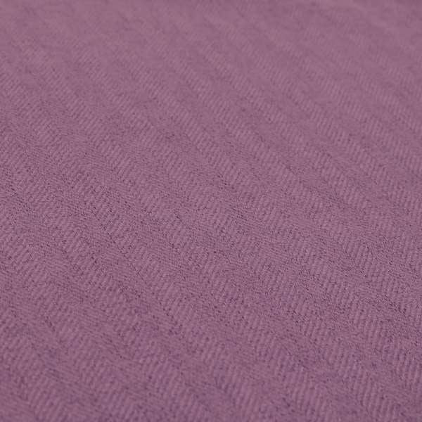 Aldwych Herringbone Soft Wool Textured Chenille Material Amethyst Purple Furnishing Fabric - Made To Measure Curtains