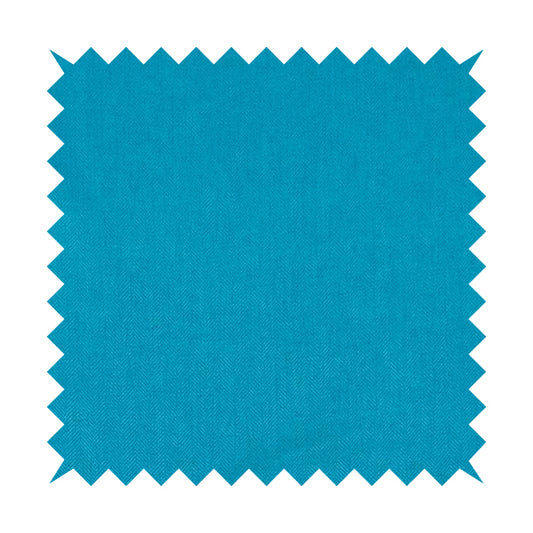Aldwych Herringbone Soft Wool Textured Chenille Material Light Blue Furnishing Fabric