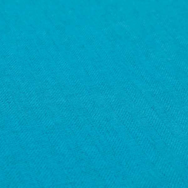 Aldwych Herringbone Soft Wool Textured Chenille Material Light Blue Furnishing Fabric - Roman Blinds