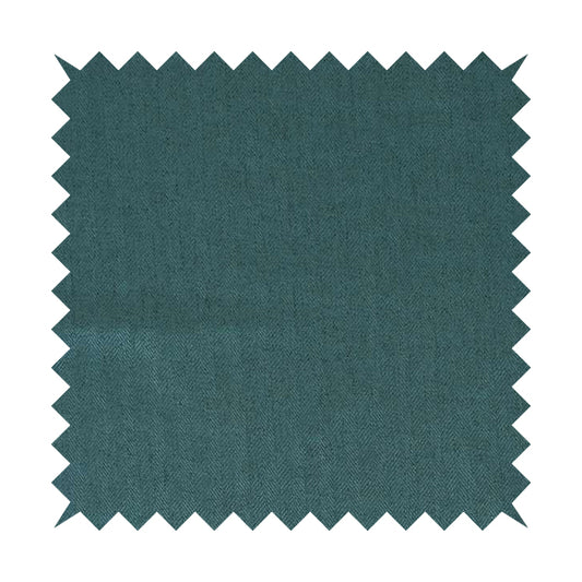 Aldwych Herringbone Soft Wool Textured Chenille Material Dark Blue Furnishing Fabric