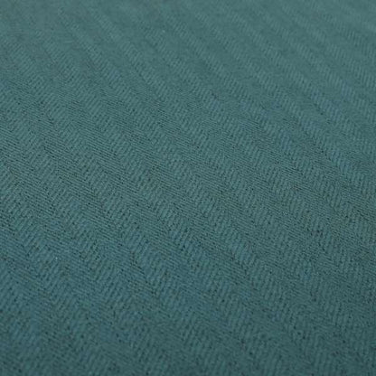 Aldwych Herringbone Soft Wool Textured Chenille Material Dark Blue Furnishing Fabric - Made To Measure Curtains