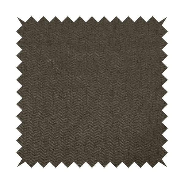 Aldwych Herringbone Soft Wool Textured Chenille Material Grey Furnishing Fabric - Roman Blinds