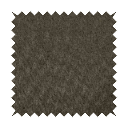 Aldwych Herringbone Soft Wool Textured Chenille Material Grey Furnishing Fabric - Roman Blinds
