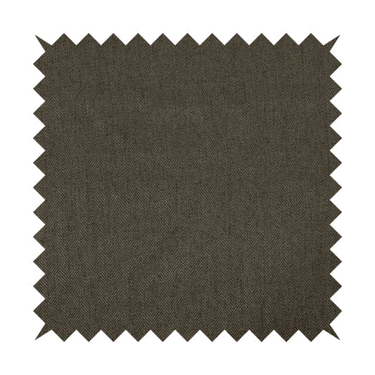 Aldwych Herringbone Soft Wool Textured Chenille Material Grey Furnishing Fabric