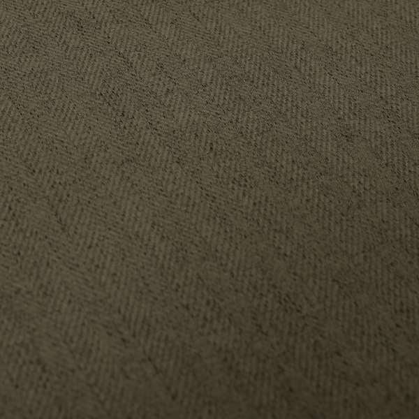 Aldwych Herringbone Soft Wool Textured Chenille Material Grey Furnishing Fabric - Made To Measure Curtains