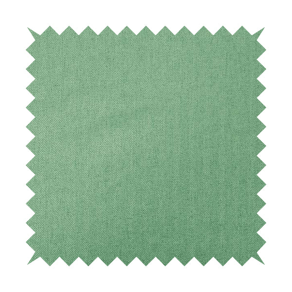 Aldwych Herringbone Soft Wool Textured Chenille Material Teal Green Grass Furnishing Fabric - Handmade Cushions