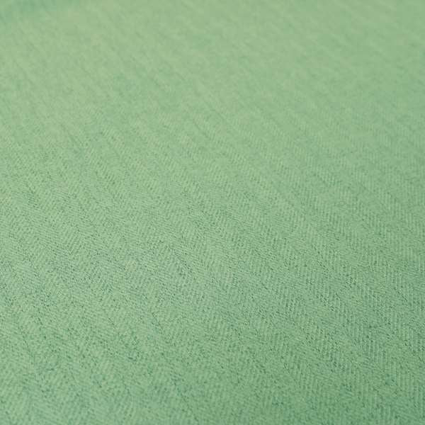 Aldwych Herringbone Soft Wool Textured Chenille Material Teal Green Grass Furnishing Fabric - Made To Measure Curtains