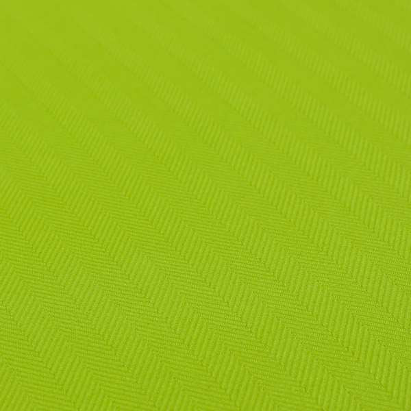 Aldwych Herringbone Soft Wool Textured Chenille Material Lime Green Furnishing Fabric - Made To Measure Curtains