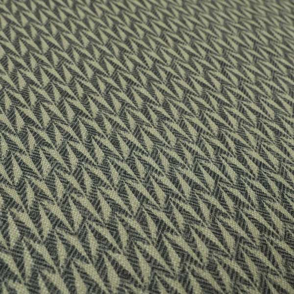 Arlington Geometric Pattern Printed On Linen Effect Chenille Material Blue Coloured Furnishing Fabrics - Roman Blinds