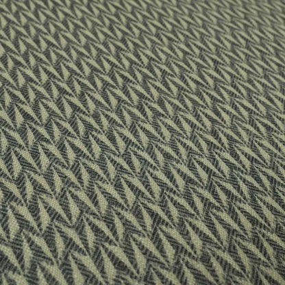 Arlington Geometric Pattern Printed On Linen Effect Chenille Material Blue Coloured Furnishing Fabrics - Roman Blinds