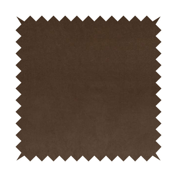 Austin Low Velour Chenille Velvet Soft Upholstery Fabric Brown Chocolate Colour - Made To Measure Curtains