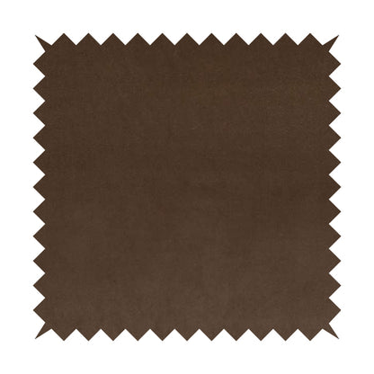 Austin Low Velour Chenille Velvet Soft Upholstery Fabric Brown Chocolate Colour - Made To Measure Curtains