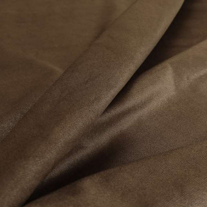 Austin Low Velour Chenille Velvet Soft Upholstery Fabric Brown Chocolate Colour - Roman Blinds