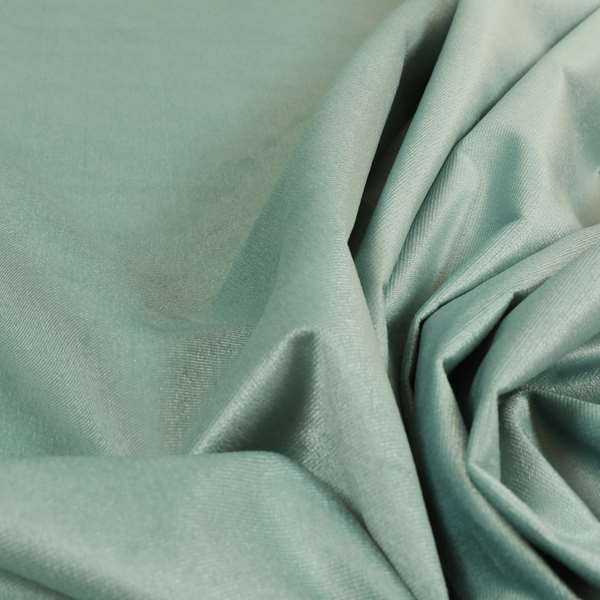 Austin Low Velour Chenille Velvet Soft Upholstery Fabric Aqua Green Colour - Handmade Cushions