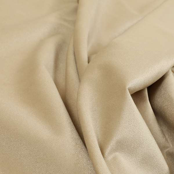 Austin Low Velour Chenille Velvet Soft Upholstery Fabric Beige Colour - Made To Measure Curtains