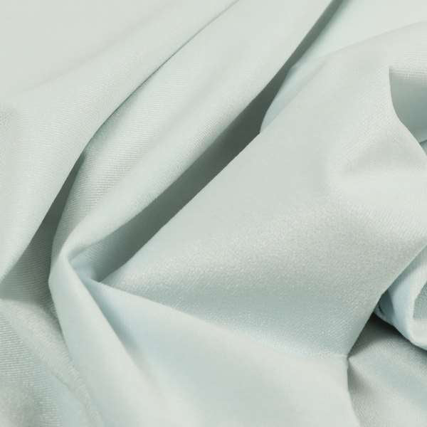 Austin Low Velour Chenille Velvet Soft Upholstery Fabric Sky Light Blue Colour - Roman Blinds