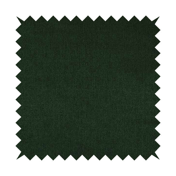 Abbotsford Super Soft Basket Weave Material Dual Purpose Upholstery Curtains Fabric In Dark Green - Roman Blinds