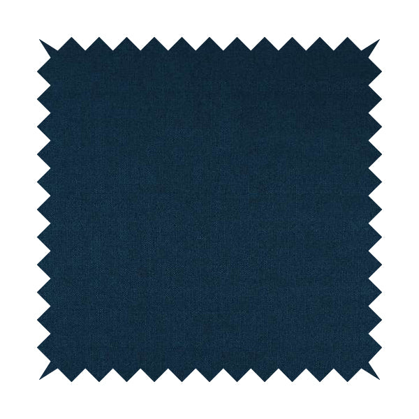 Abbotsford Super Soft Basket Weave Material Dual Purpose Upholstery Curtains Fabric In Blue - Roman Blinds