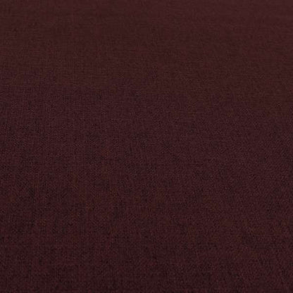 Abbotsford Super Soft Basket Weave Material Dual Purpose Upholstery Curtains Fabric In Red Burgundy