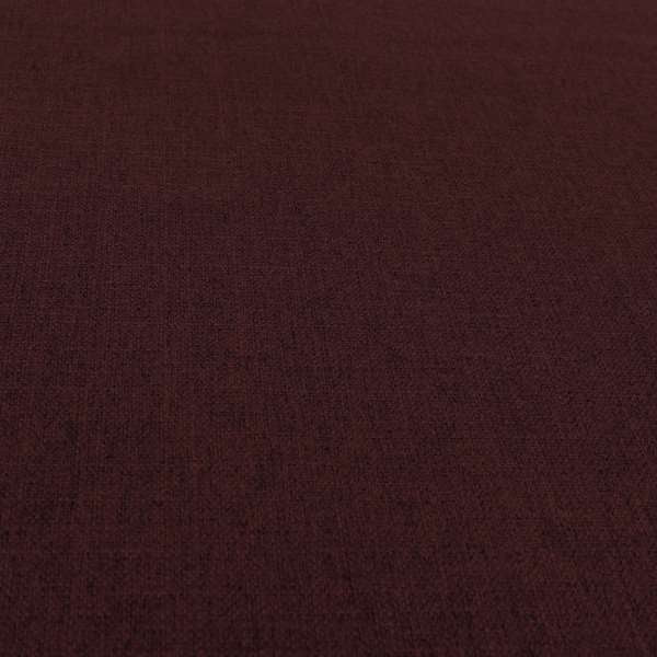 Abbotsford Super Soft Basket Weave Material Dual Purpose Upholstery Curtains Fabric In Red Burgundy - Handmade Cushions