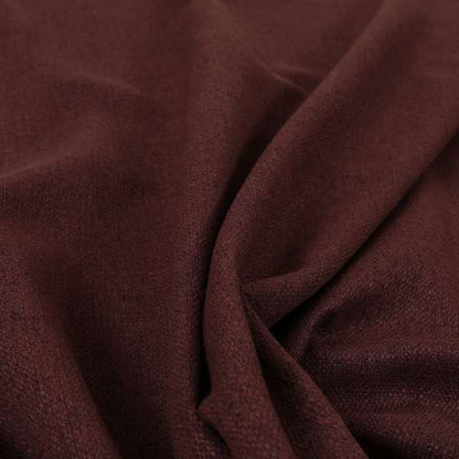 Abbotsford Super Soft Basket Weave Material Dual Purpose Upholstery Curtains Fabric In Red Burgundy - Handmade Cushions