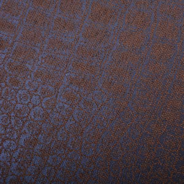 Alligator Pattern On Faux Leather In Brown Colour Upholstery Fabric