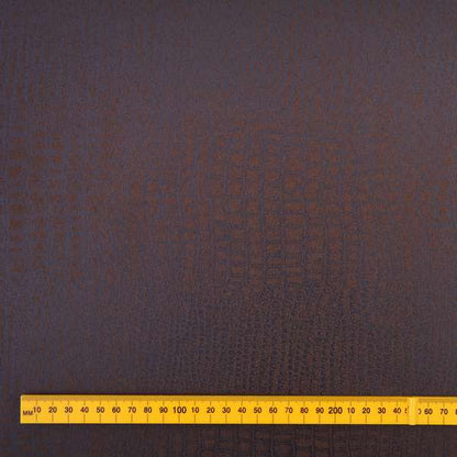 Alligator Pattern On Faux Leather In Brown Colour Upholstery Fabric - Roman Blinds
