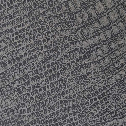 Alligator Pattern On Faux Leather In Grey Colour Upholstery Fabric - Roman Blinds