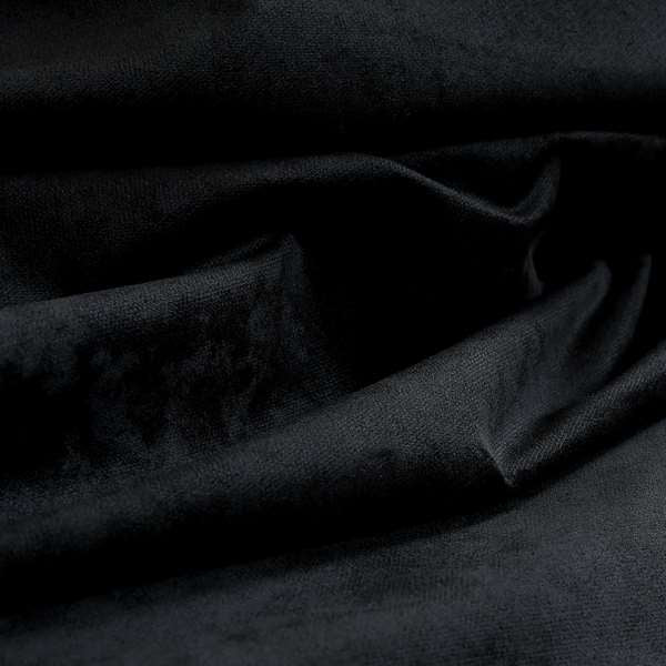 Ammara Soft Crushed Chenille Upholstery Fabric Black Colour - Handmade Cushions