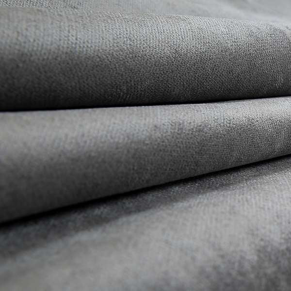 Ammara Soft Crushed Chenille Upholstery Fabric Silver Grey Colour - Roman Blinds