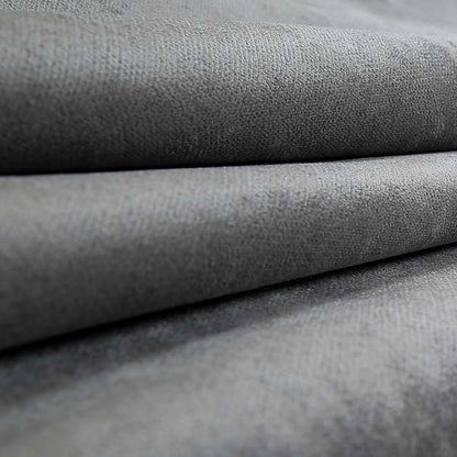 Ammara Soft Crushed Chenille Upholstery Fabric Silver Grey Colour - Handmade Cushions