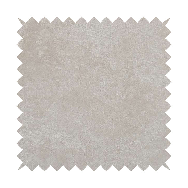 Ammara Soft Crushed Chenille Upholstery Fabric Ivory Cream Colour